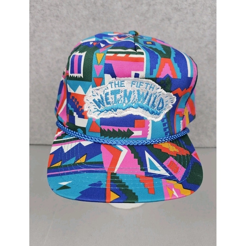80's San Sun Southwest Aztec Design Snapback Cap The 5th Wet N Wild Waterworld